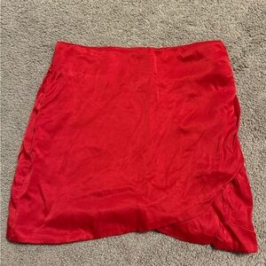 Zara Bold Red Skirt